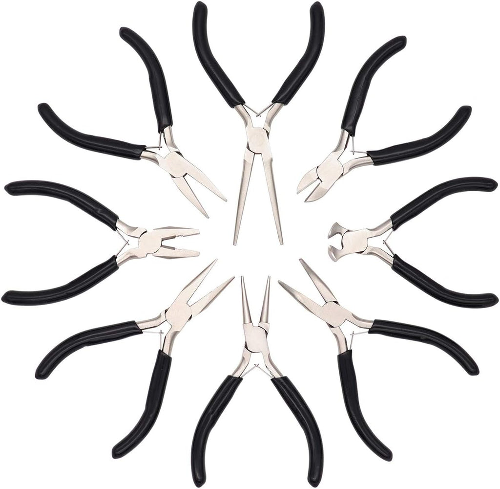 Jewelry Pliers - 8Pcs Jewelry Making Pliers Tools Kit - Pliers for Jewelry Making, Repair, Wire Wrapping, Crafts