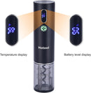 Electric Wine Opener Set with Base – Rechargeable Wine Bottle Opener with Foil Cutter, Wine Aerator and Wine Stoppers – Wine Accessories Gift for Wine Lovers