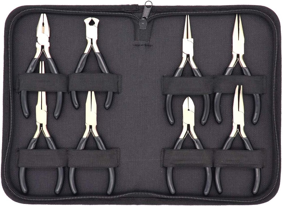Jewelry Pliers - 8Pcs Jewelry Making Pliers Tools Kit - Pliers for Jewelry Making, Repair, Wire Wrapping, Crafts