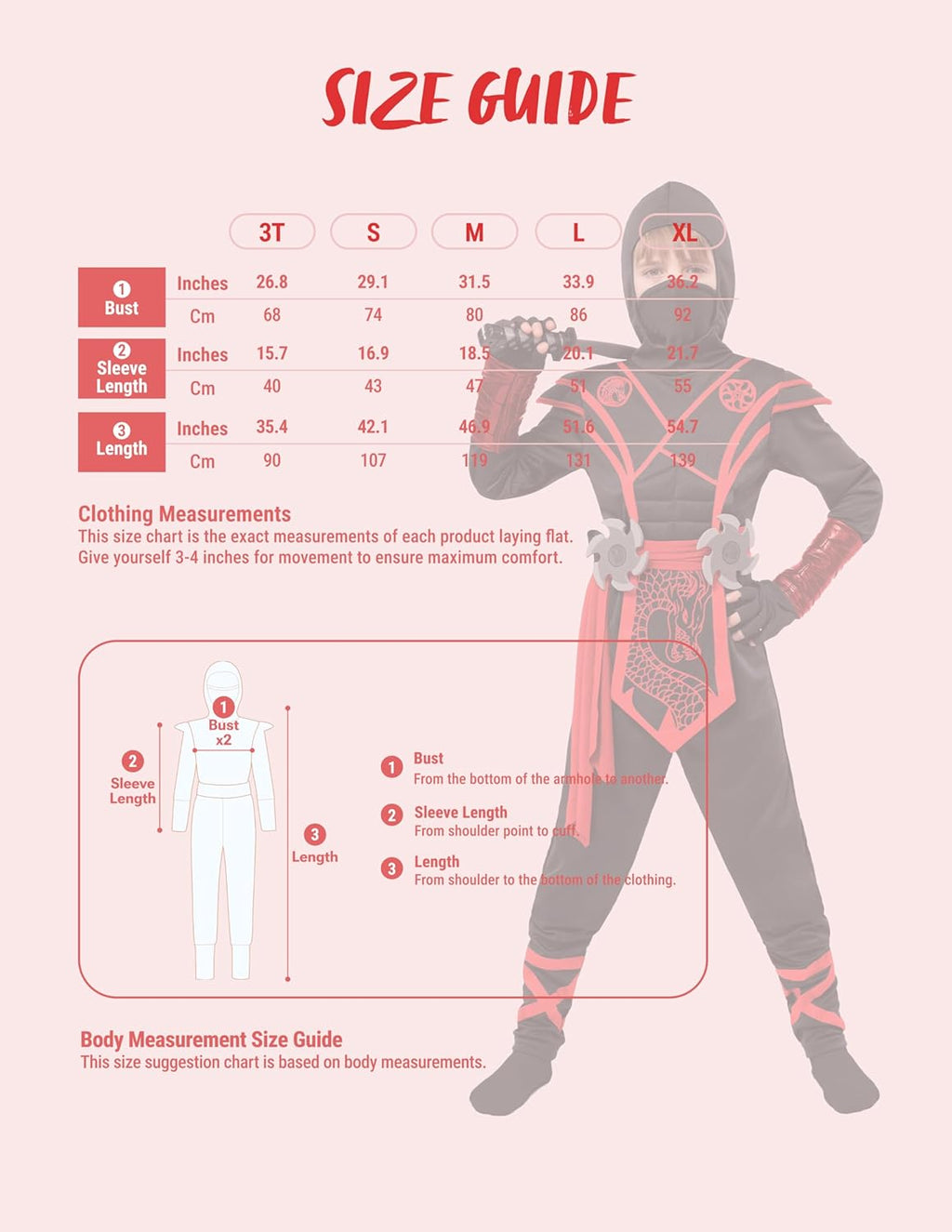 Halloween Ninja Costume Kids, Ninja Dragon Jumpsuit Set, Boys Halloween Costume for Dressup Party